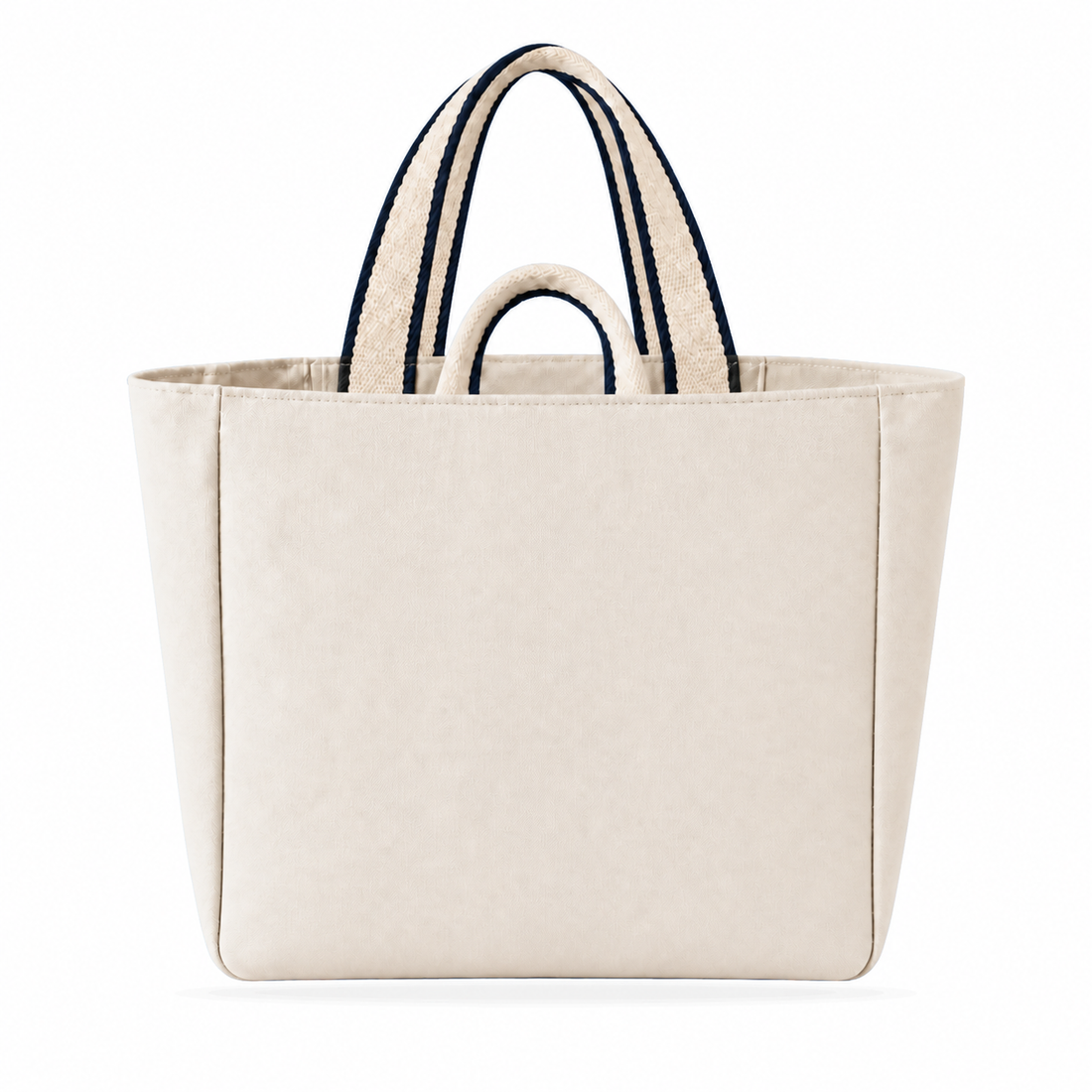 Off White contrast-strap canvas tote, front view