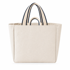 Off White contrast-strap canvas tote, front view
